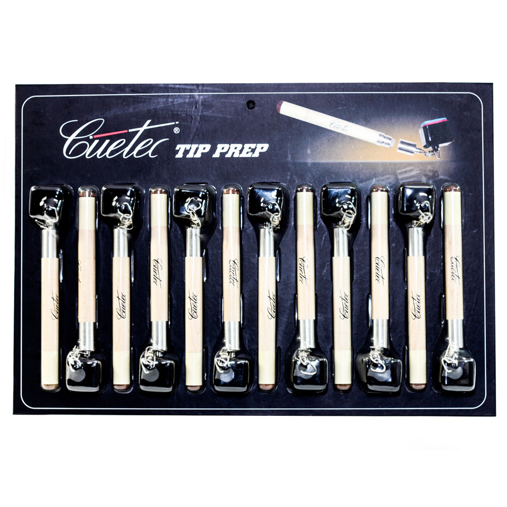 The Cuetec Tip Prep Tool 12 Pack