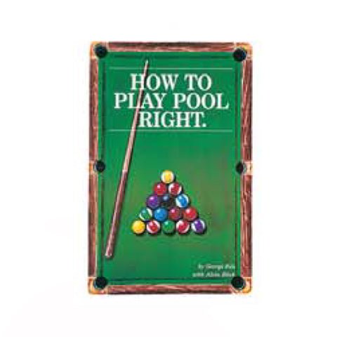 How To Play Pool Right Book