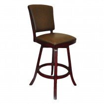 Barstool With Back Mahogany