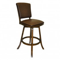 Barstool With Back Antique Walnut