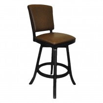 Barstool With Back Black