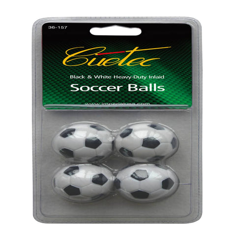 The Cuetec Black And White Foosball 4 Pack