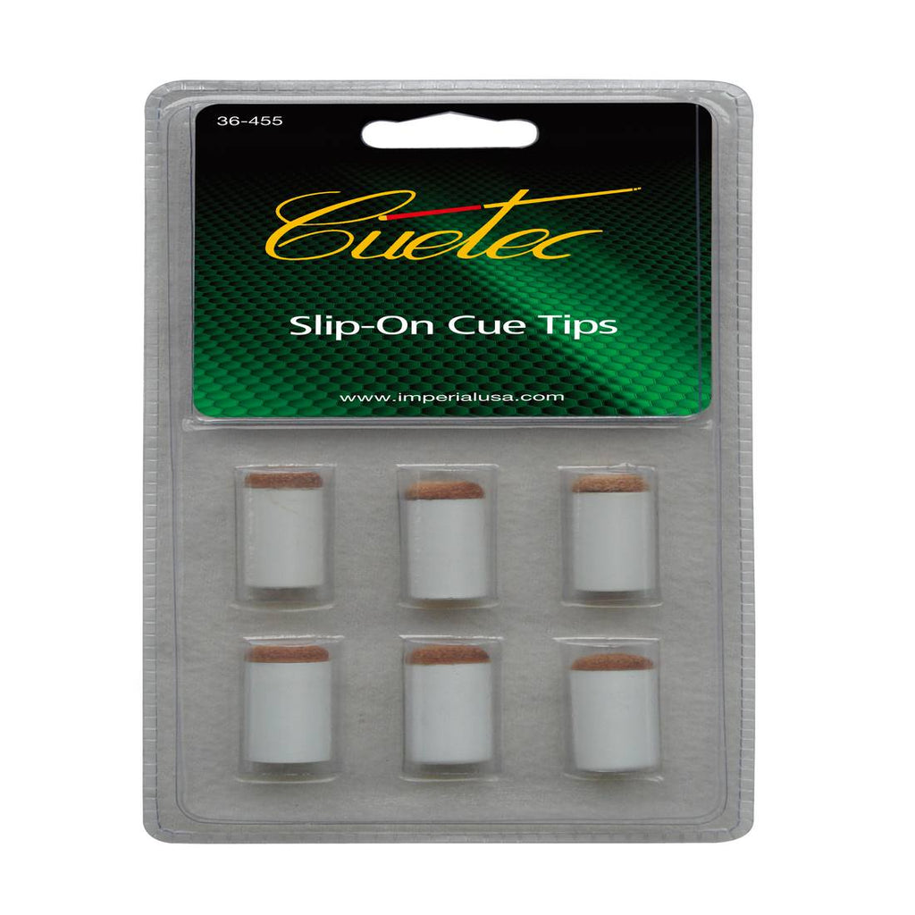 The Cuetec Slip On Cue Tip 6 Pack